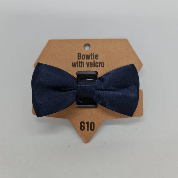 Strikje met velcro donkerblauw