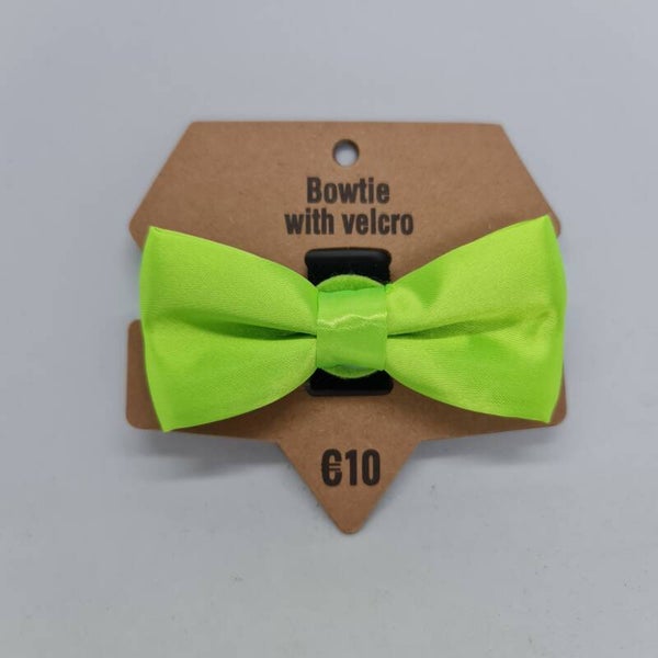 Strikje met velcro flashy groen