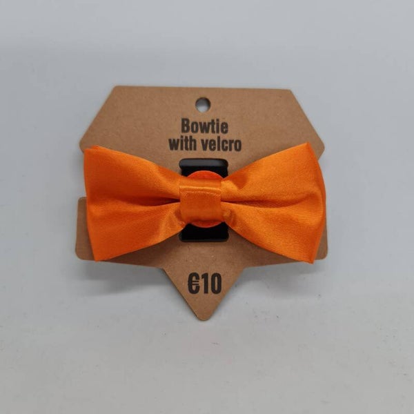 Strikje met velcro oranje