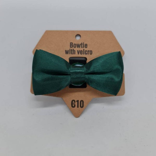 Strikje met velcro donker groen