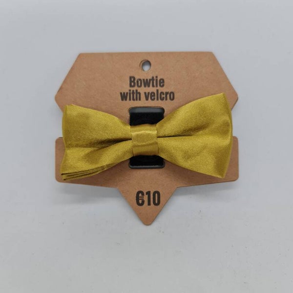 Strikje met velcro goud groen