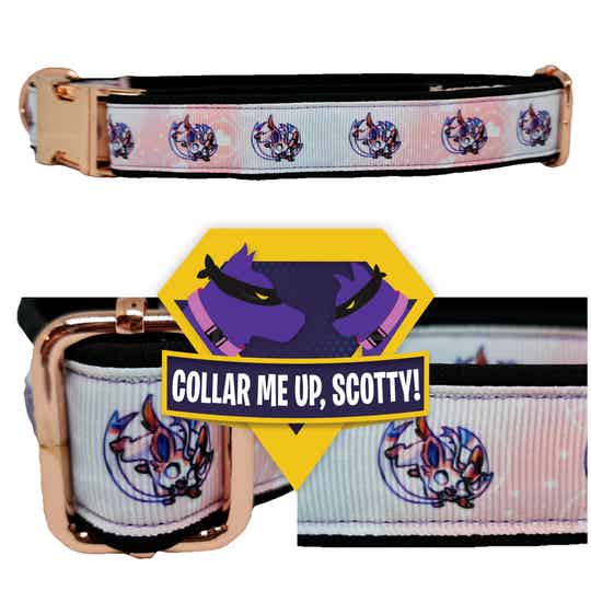 Roze beestje halsband