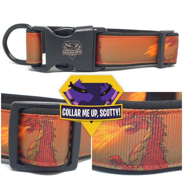 Rode draak halsband