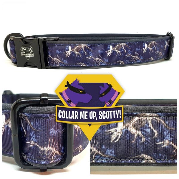 Dino donkerblauwe halsband