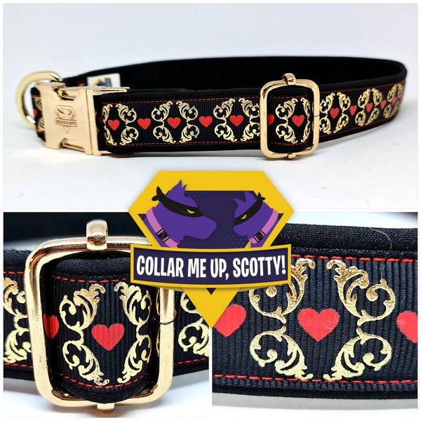 Hartje met goud halsband