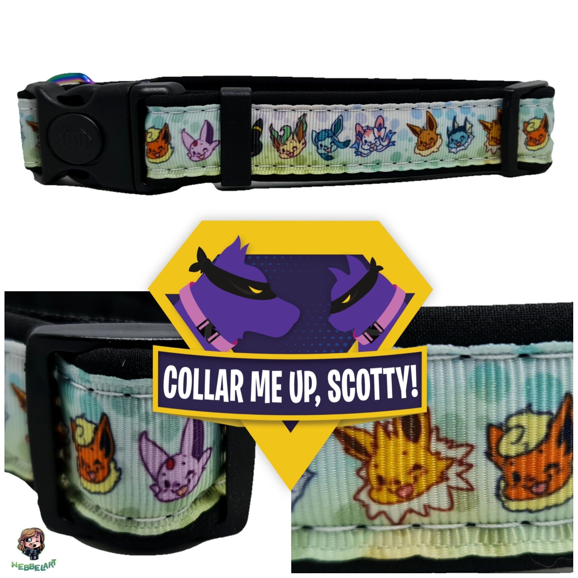 Webbelvossen halsband