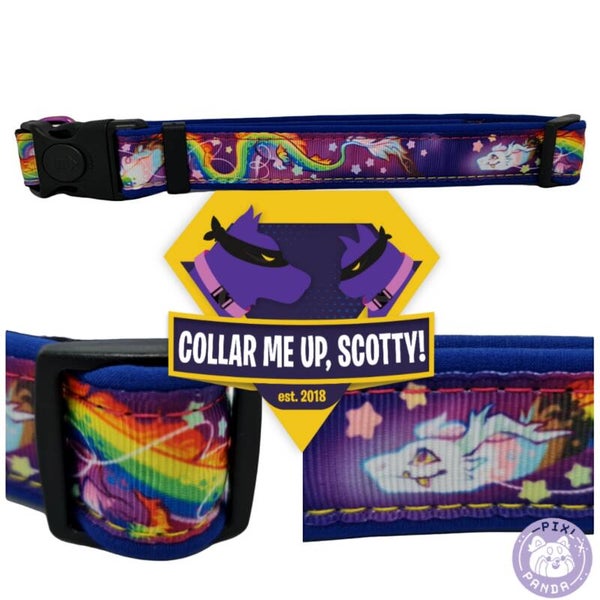 Regenboog draak halsband