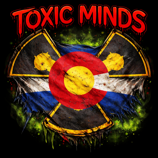 Toxic Minds Centennial State Symbol Black T-shirt