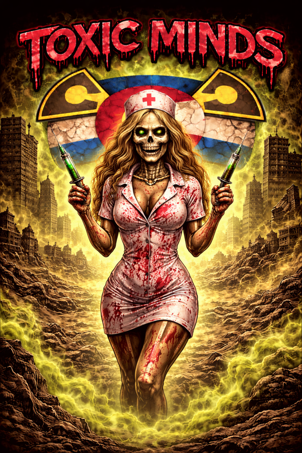 Toxic Minds wasteland nurse black t-shirt