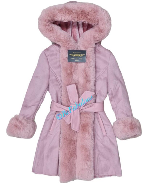 Fur coats voor meisjes Roze