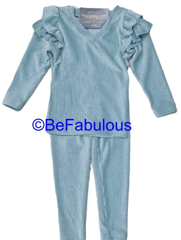 Glitter ribbel pak Turqoise