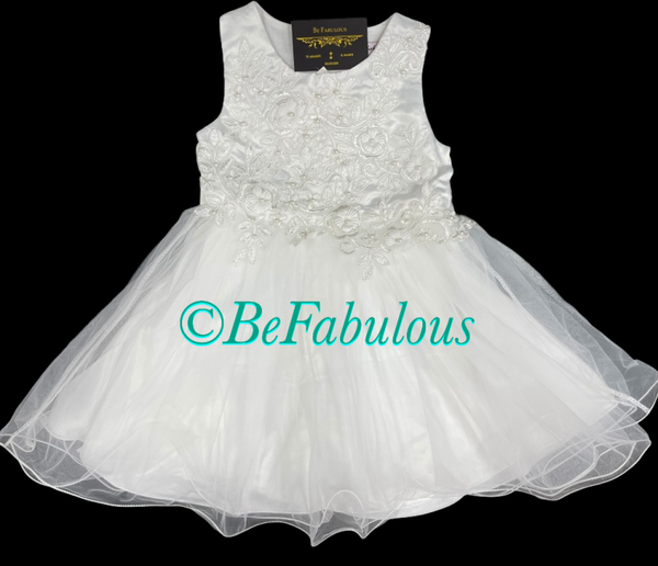 Kinder feestjurk #1 wit