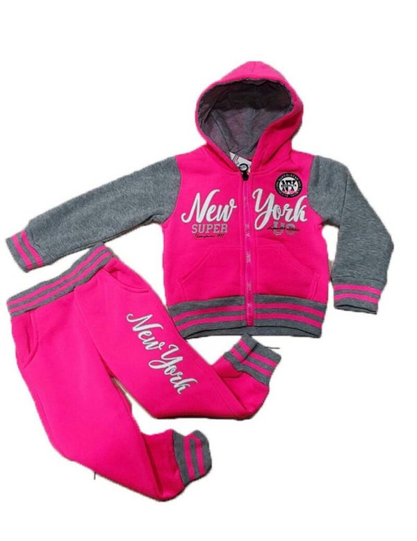 2 delig setje Roze/Grijs