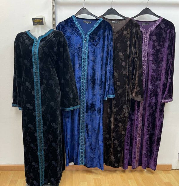 Velours kaftan model Bolletje