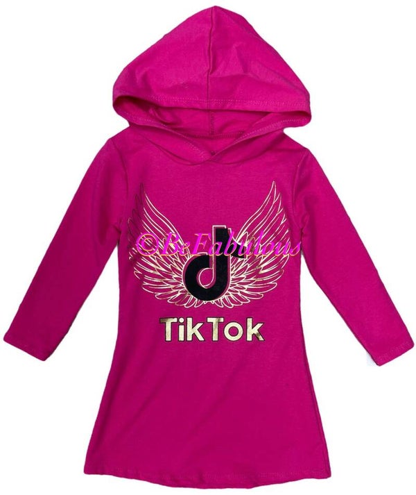 Tik tok jurkje Roze