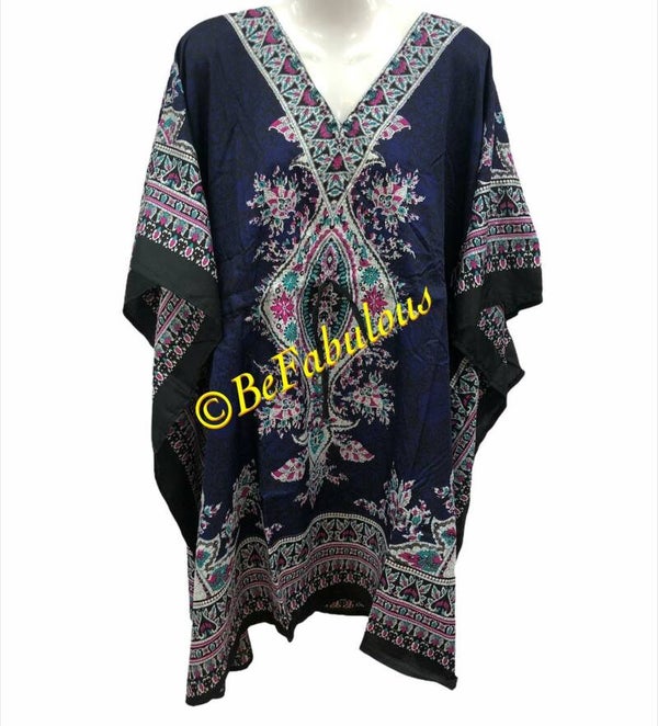 A model kaftan kort #1 Donkerblauw