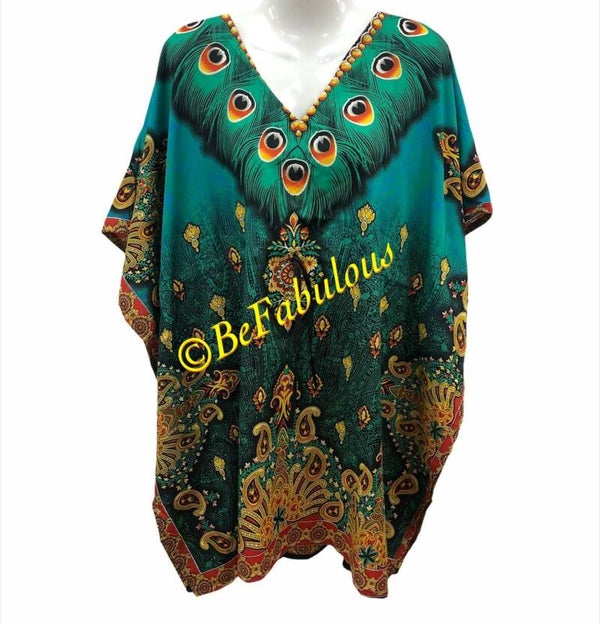 A model kaftan kort #2 Groen