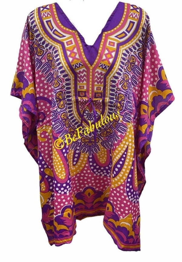 A model kaftan kort #4 Paars