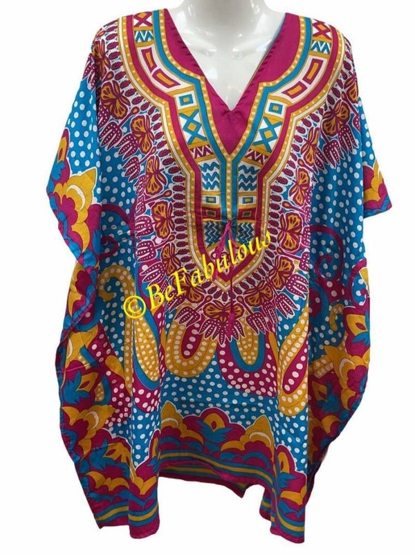 A model kaftan kort #4 Roze