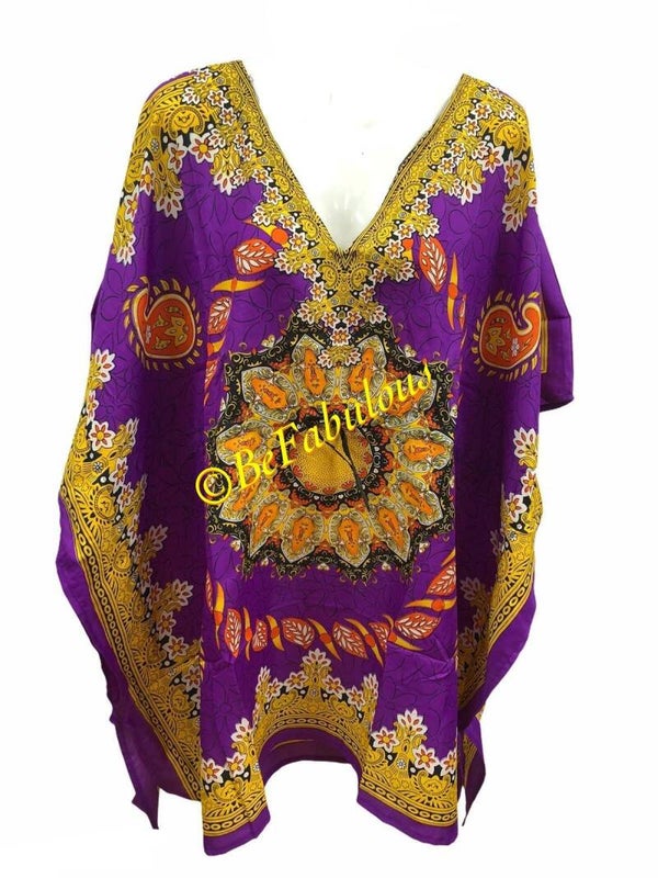 A model kaftan kort #5 Paars