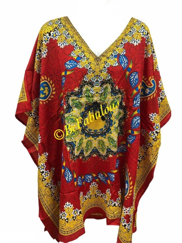 A model kaftan kort #5 Rood