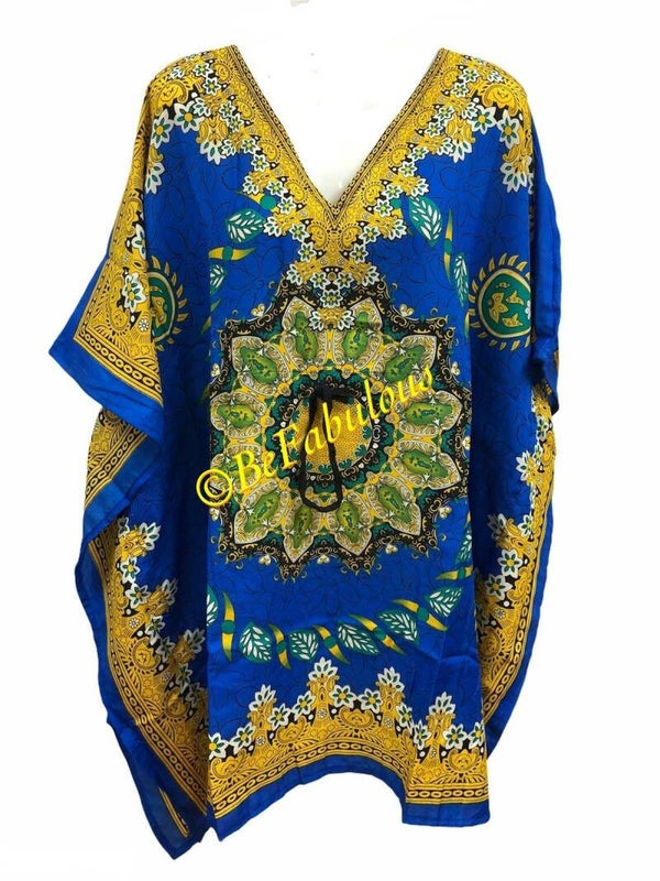 A model kaftan kort #5 Koningsblauw