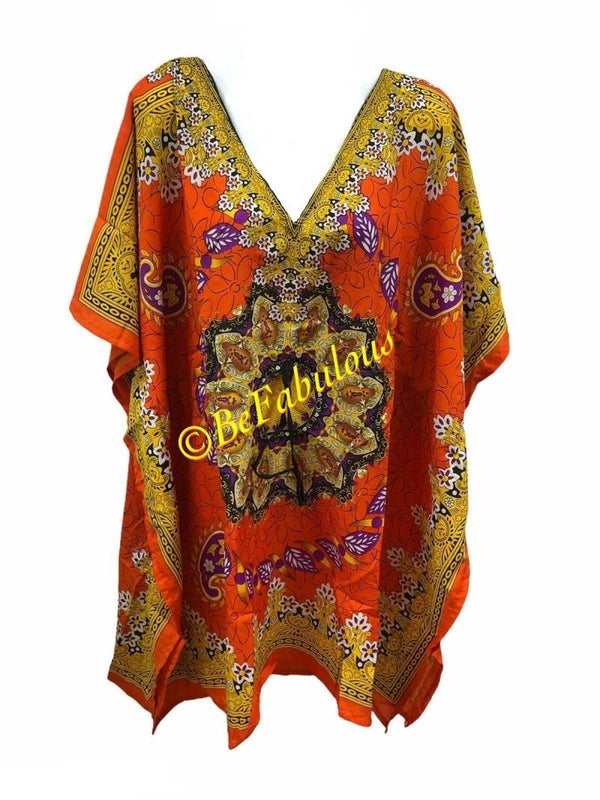 A model kaftan kort #5 Oranje