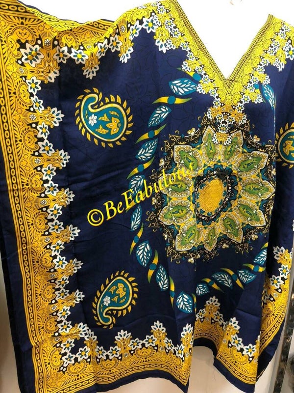 A model kaftan kort #5 Donker blauw