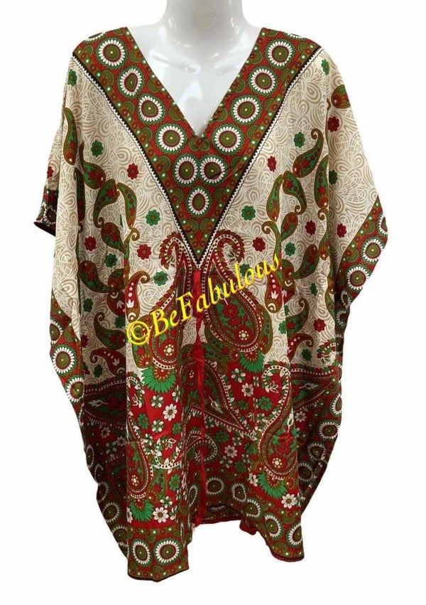 A model kaftan kort #6 Groen