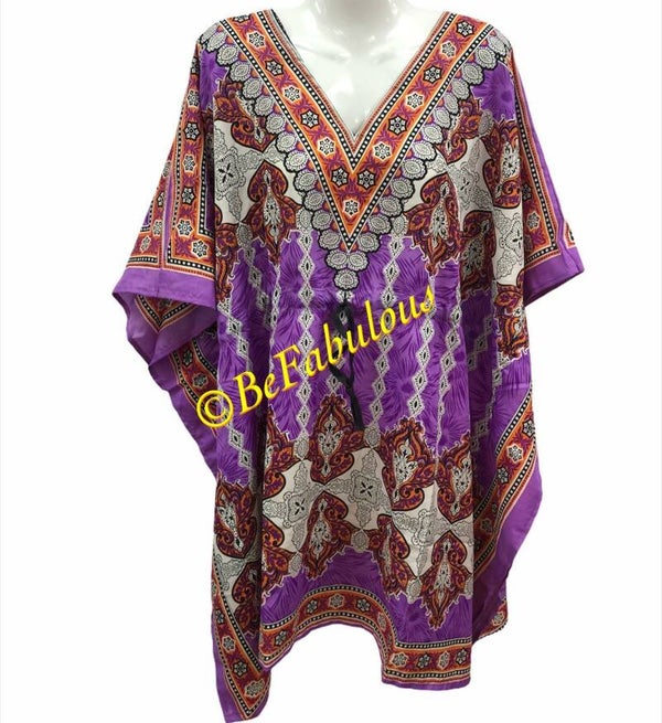 A model kaftan kort #7 Paars