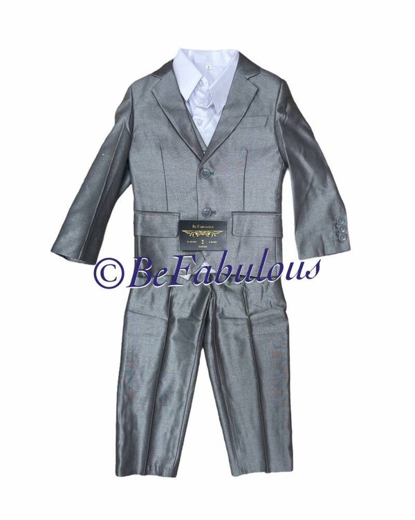 Kinder kostuum grijs / zilver