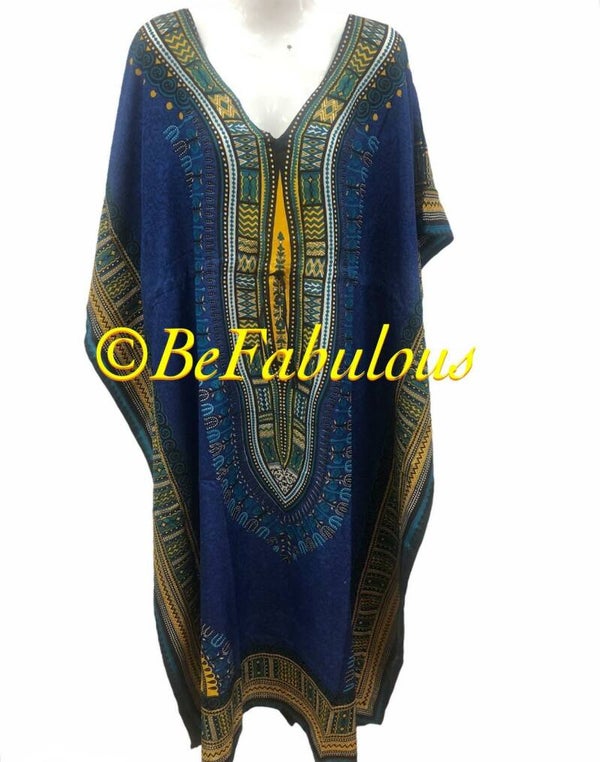 A model kaftan lang #1 donkerblauw