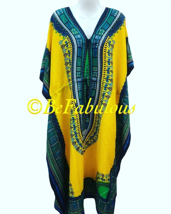 A model kaftan lang #1 Geel