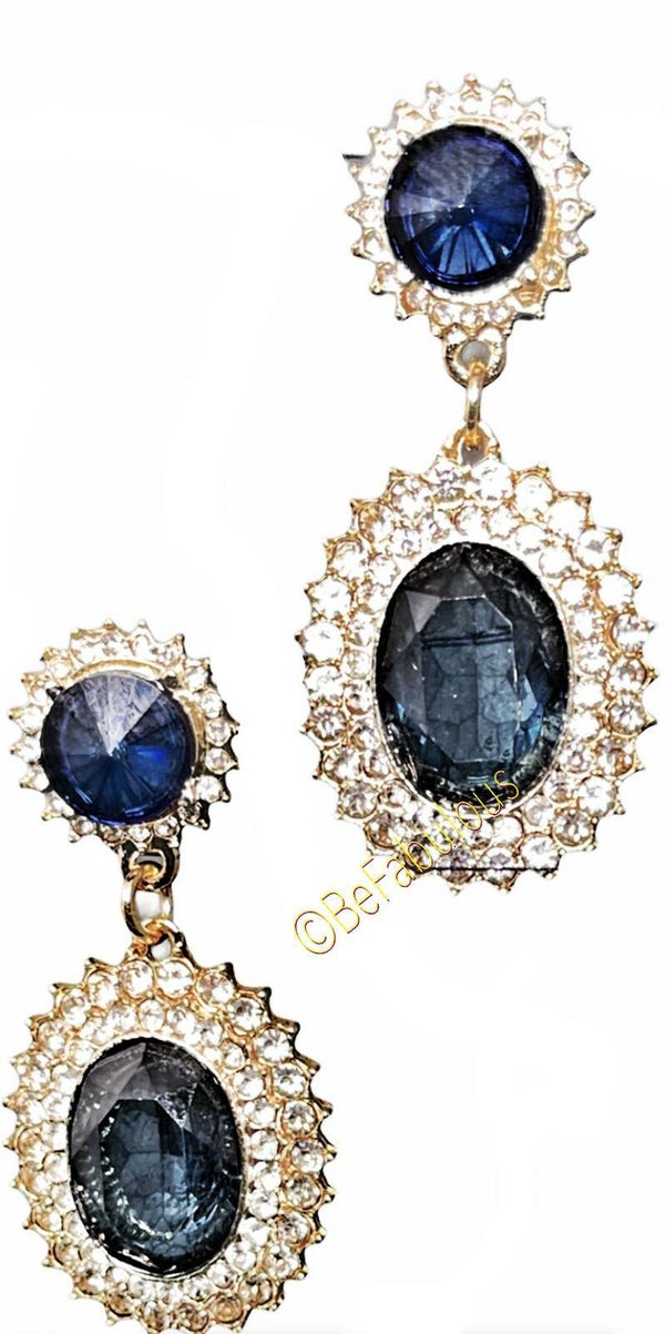 Oorbel #36 Blauw/Paars