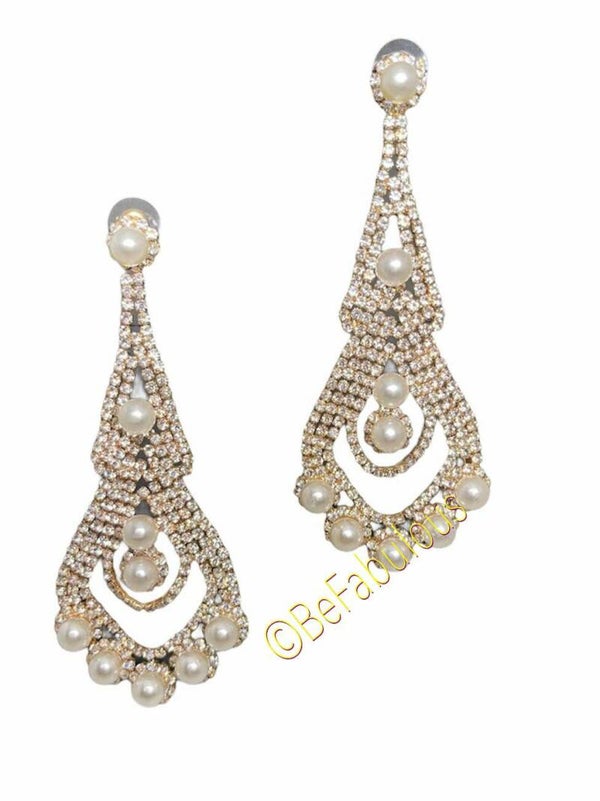 Oorbel #50 Zilver op goud