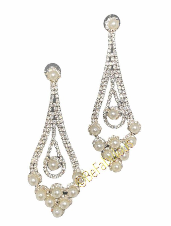 Oorbel #50 Zilver op zilver