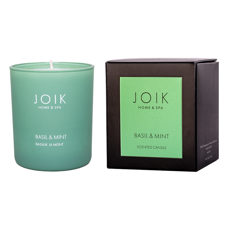JOIK Home & Spa Home & Spa - Scented Candle Basil & Mint in gift box - 150 gr