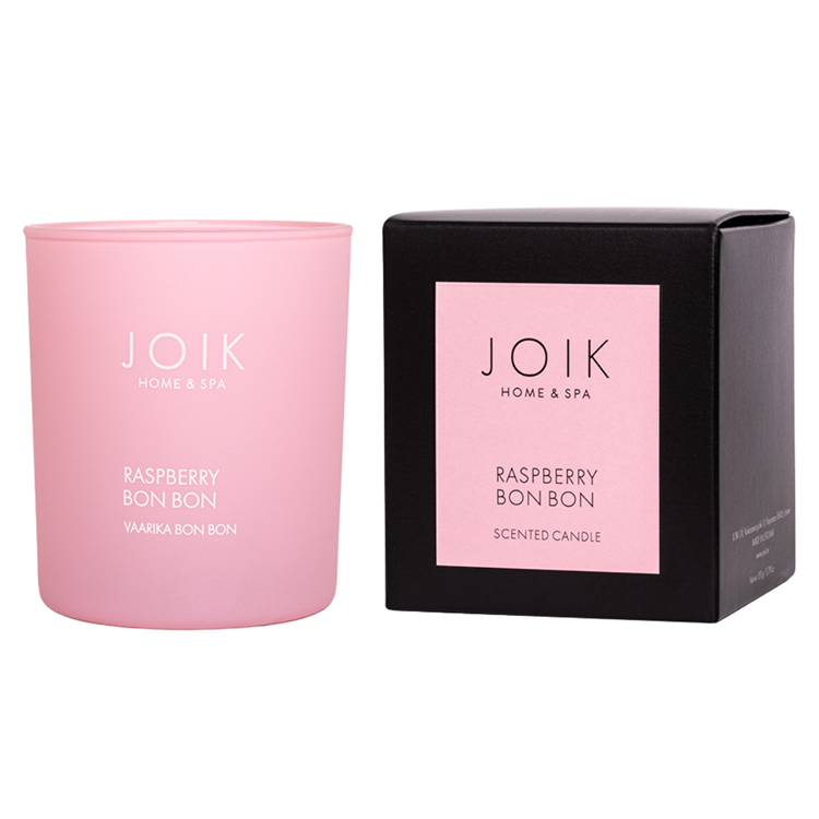 JOIK Home & Spa - Scented Candle Raspberry Bon Bon in gift box - 150 gr