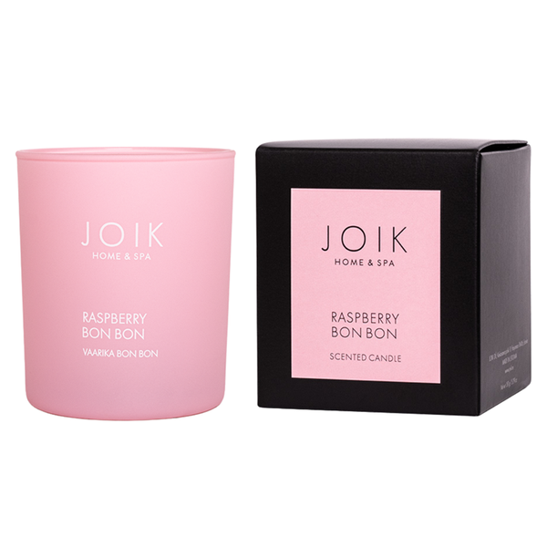 JOIK Home & Spa - Scented Candle Raspberry Bon Bon in gift box - 150 gr