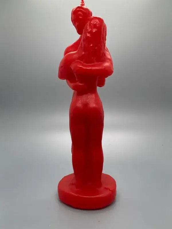 Figura esotérica pareja unión grande ROJA