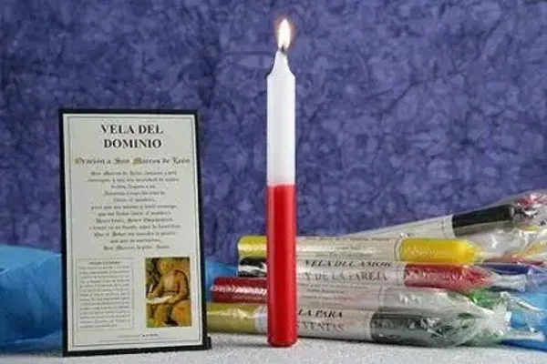 VELA ORACION S.MARCOS DE LEON (DOMINIO) HECHA A MANO. 8 HORAS DURACIÓN