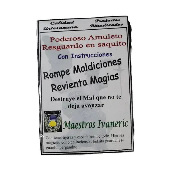 Amuleto resguardo Rompe Maldiciones Revi