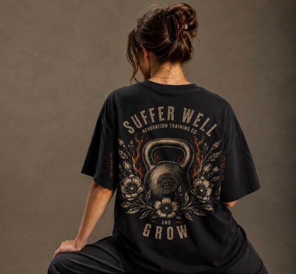 Suffer Well Floral Kettlebell Tee