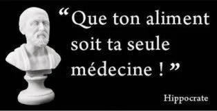 Citation d’Hippocrate : Que ton aliment soit ta seule médecine.