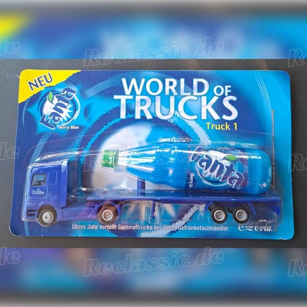 Fanta Werbetruck im Maßstab 1:18 | World of Trucks 1 „Berry Blue“ | Sammlermodell in OVP / NOS