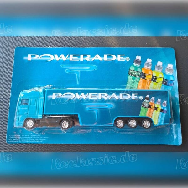 Powerade Werbetruck DAF im Maßstab 1:18 | Sammlermodell in OVP / NOS