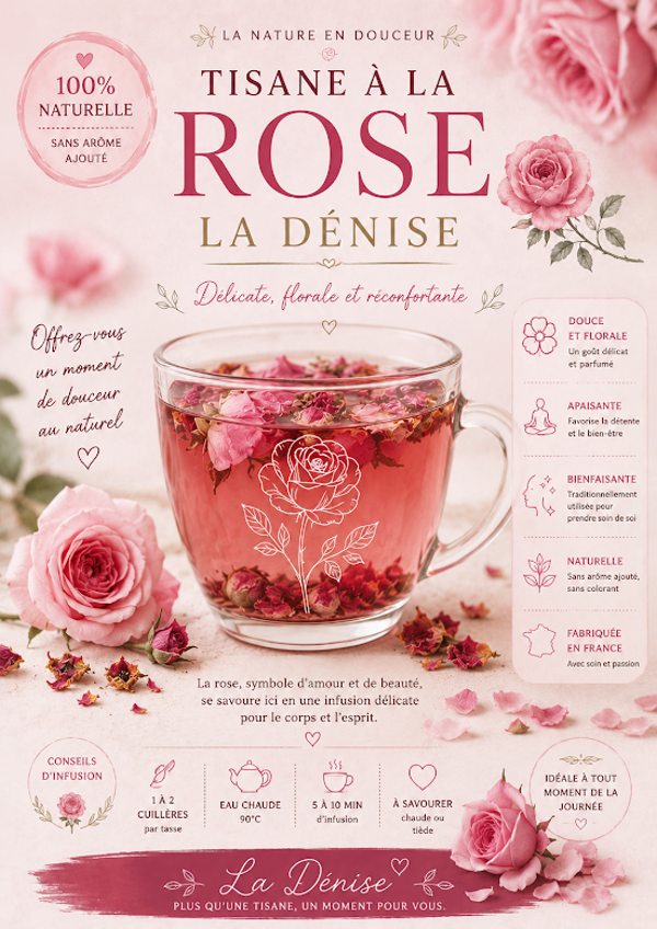 Tisane  à la rose  Denise