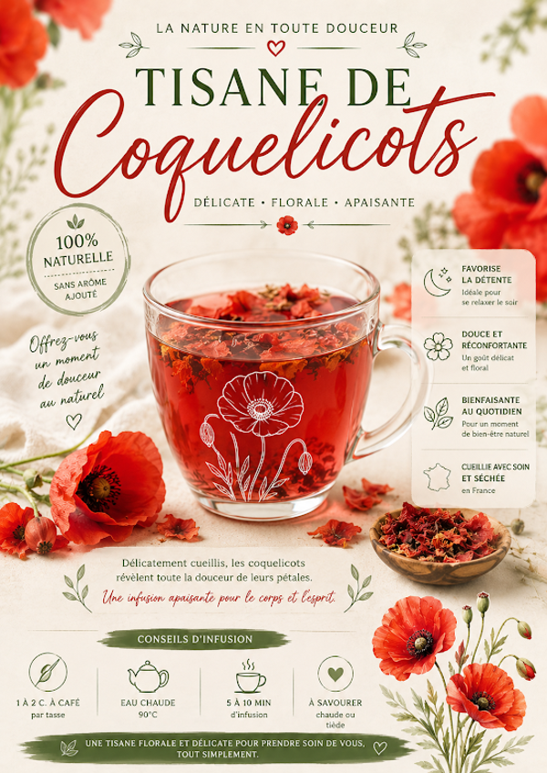 Tisane de coquelicot