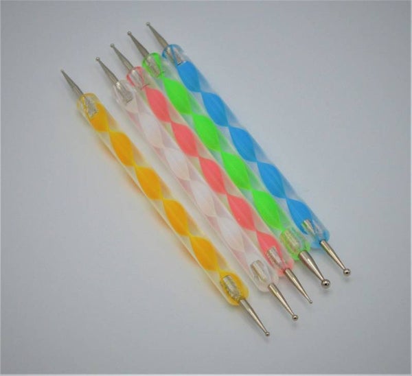 Dotting tools set acryl met metalen puntjes