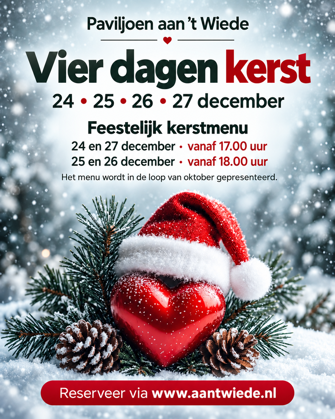 Kerstmenu Paviljoen